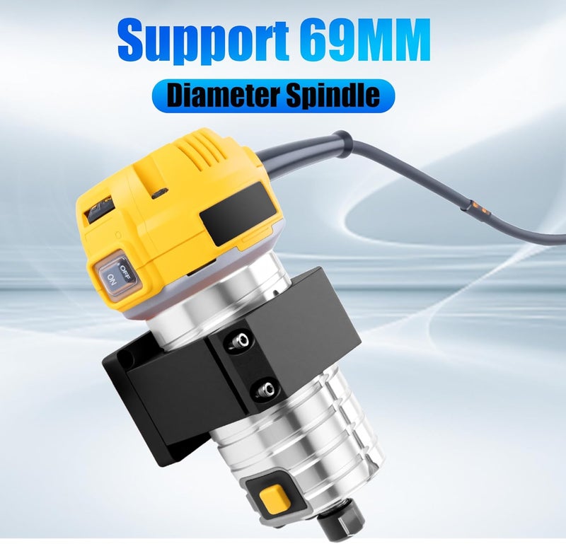 FoxAlien 69mm Aluminum CNC Spindle Holder Z-clamp for Masuter Pro, Masuter 3S, Masuter 3, 4040-XE CNC Router Machines Compatible with DWP611 - Image 4